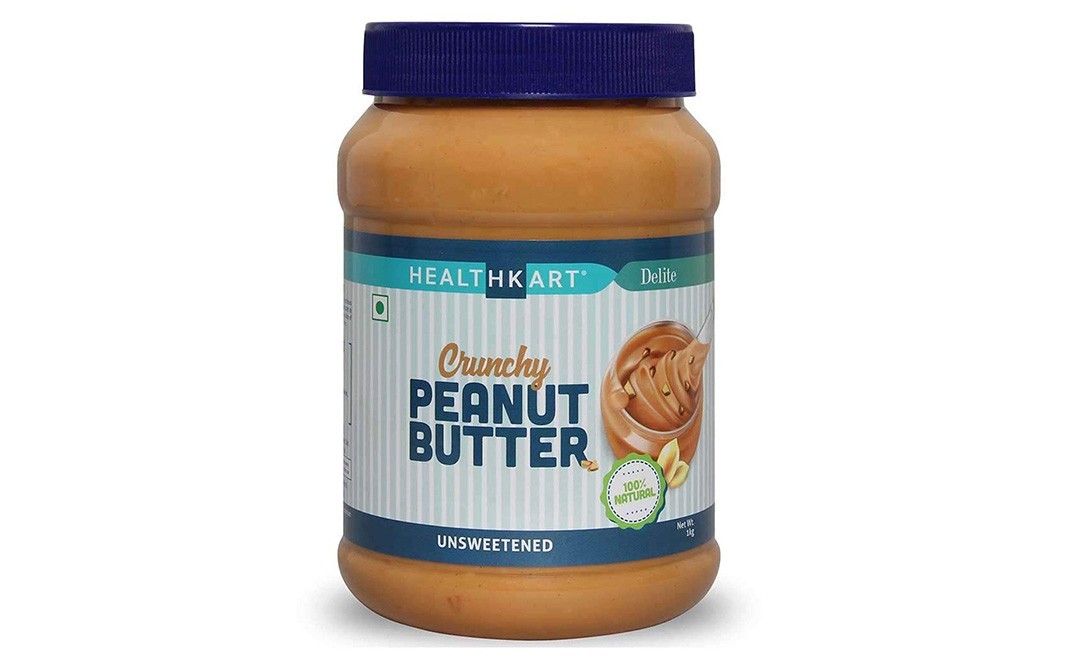 Healthkart Crunchy Peanut Butter Unsweetened   Jar  1 kilogram